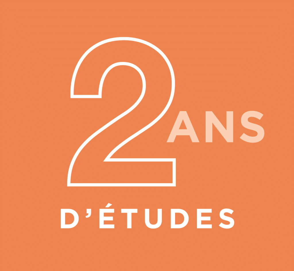2 ans d'étude
